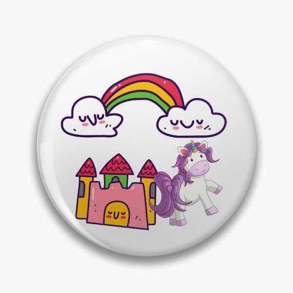 Item preview, Rainbow Castle Unicorn designed and sold by WildingClan.