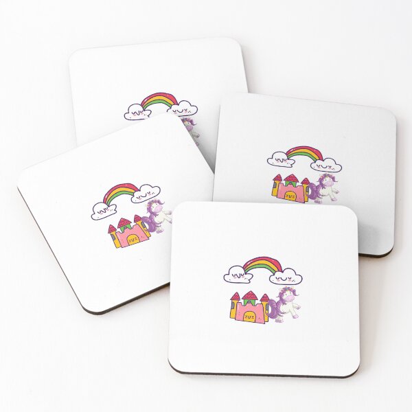 Item preview, Rainbow Castle Unicorn designed and sold by WildingClan.