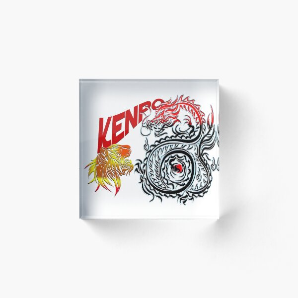 Kenpo - Dragon and Tiger Design Acrylic Block