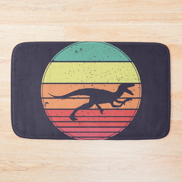 Item preview, Velociraptor Vintage Retro Sunset designed and sold by faudeltn.