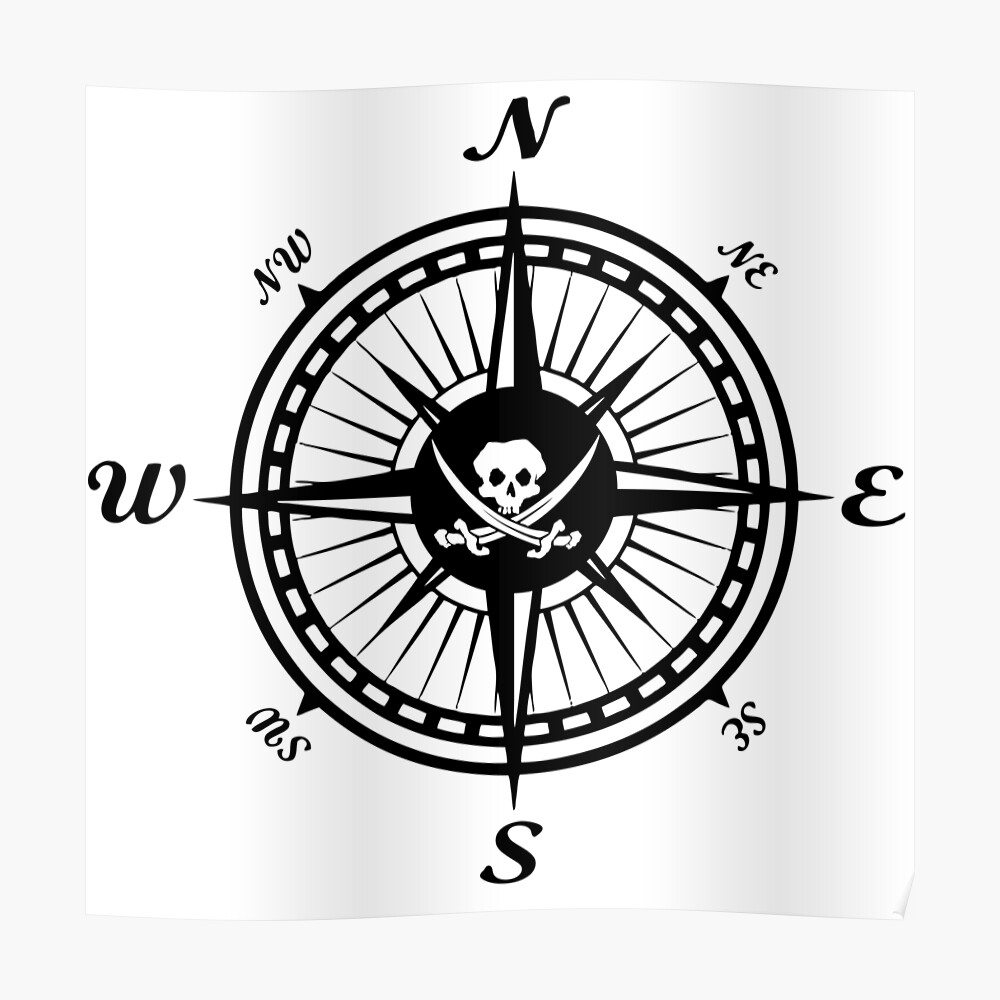 Pirate Compass Men's V-Neck