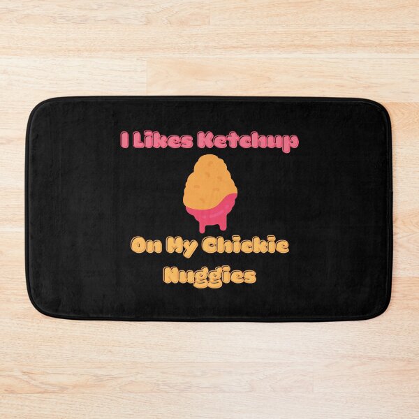 Item preview, Chickie Nuggies, I Love Ketchup, Cartoon Chicken Nugget designed and sold by Black11Flamingo.