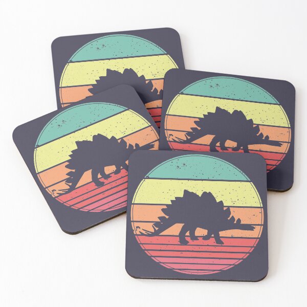 Item preview, Stegosaurus Dinosaur Vintage Retro Sunset designed and sold by faudeltn.