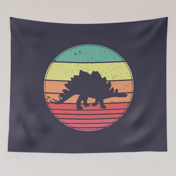Item preview, Stegosaurus Dinosaur Vintage Retro Sunset designed and sold by faudeltn.