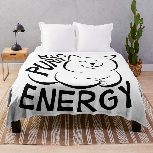 Item preview, Big Purr Energy | Funny Cat, Light Background designed and sold by Red Nebula Studios.