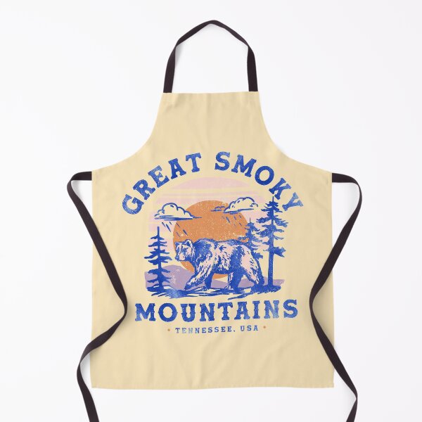 Item preview, "Great Smoky Mountains National Park, Tennessee" Cool Retro Travel Poster Art designed and sold by The Whiskey Ginger Design Shop.