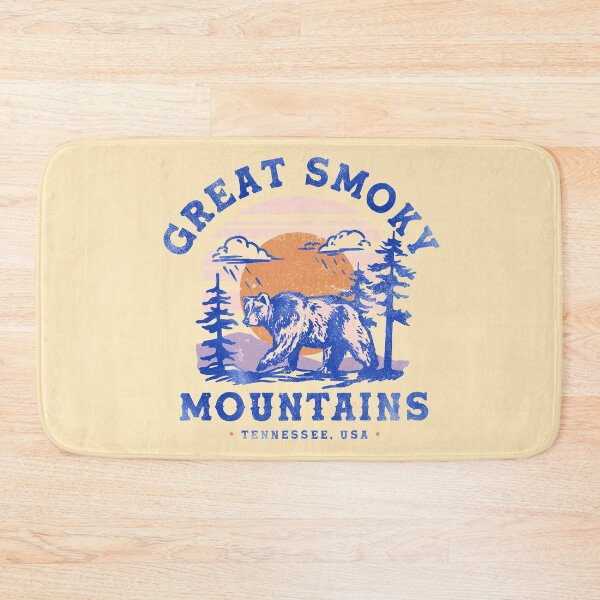 Item preview, "Great Smoky Mountains National Park, Tennessee" Cool Retro Travel Poster Art designed and sold by The Whiskey Ginger Design Shop.