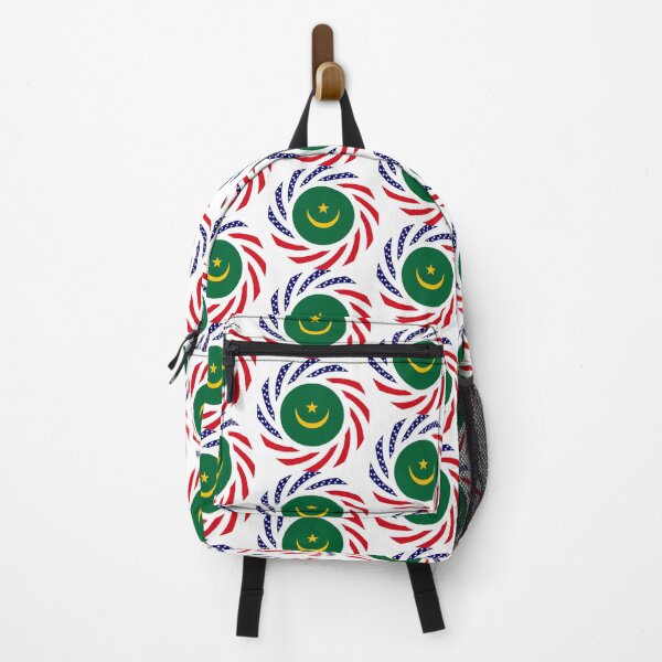 Item preview, Mauritanian American Multinational Patriot Flag Series designed and sold by Carbon-Fibre Media.