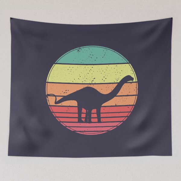 Item preview, Apatosaurus Dinosaur Vintage Retro Sunset designed and sold by faudeltn.