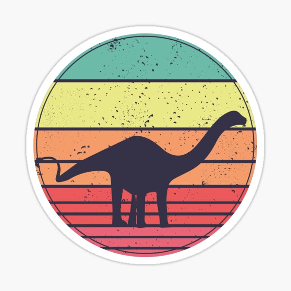 Item preview, Apatosaurus Dinosaur Vintage Retro Sunset designed and sold by faudeltn.