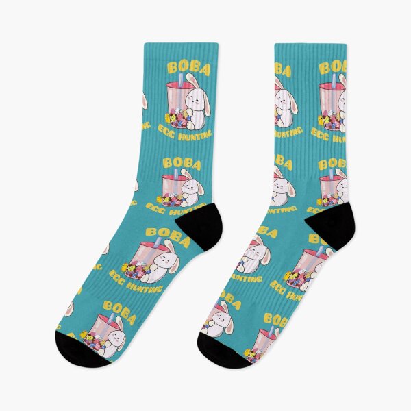 Item preview, Cute Bunny Rabbit Easter Boba Egg Hunting designed and sold by merchloh128.