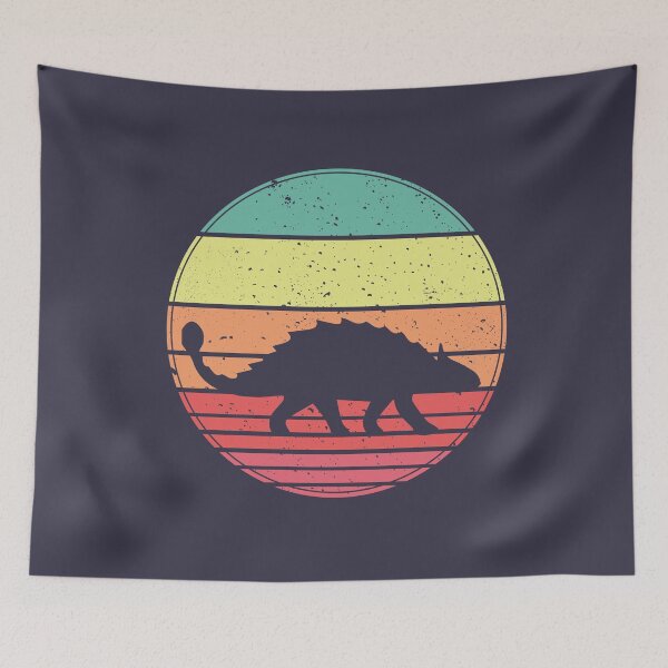 Item preview, Ankylosaurus Dinosaur Vintage Retro Sunset designed and sold by faudeltn.