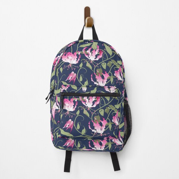 Item preview, Gloriosa - pink on dark blue designed and sold by kobyakov.