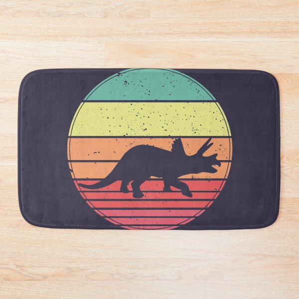 Item preview, Triceratops Dinosaur Vintage Retro Sunset designed and sold by faudeltn.