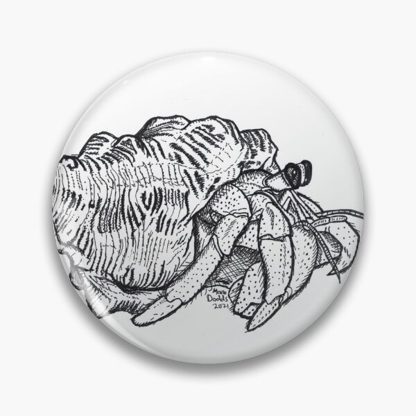 Item preview, Little Black & White Hermit Crab designed and sold by NutsnGum.