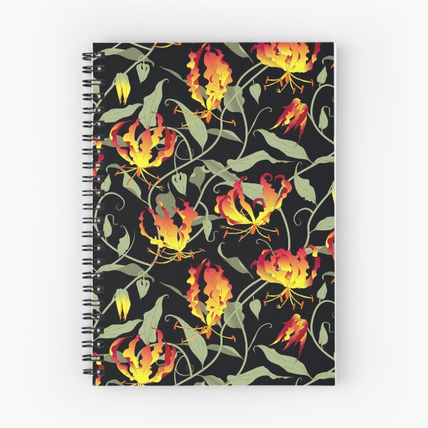 Item preview, Gloriosa - red-orange on black designed and sold by kobyakov.
