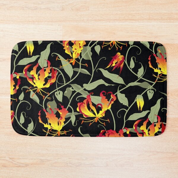 Item preview, Gloriosa - red-orange on black designed and sold by kobyakov.