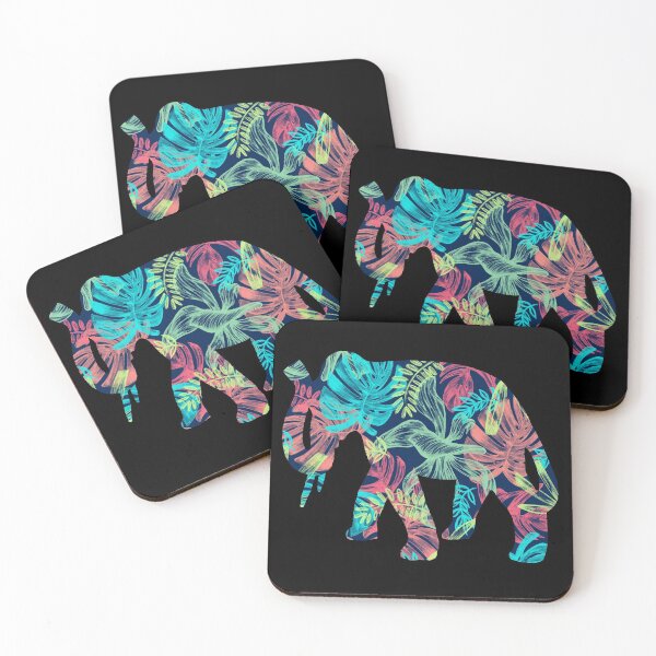 Item preview, Elephant Flowers Pattern Pattern designed and sold by titanosdesign.