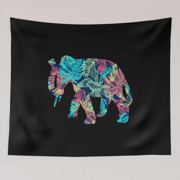 Item preview, Elephant Flowers Pattern Pattern designed and sold by titanosdesign.