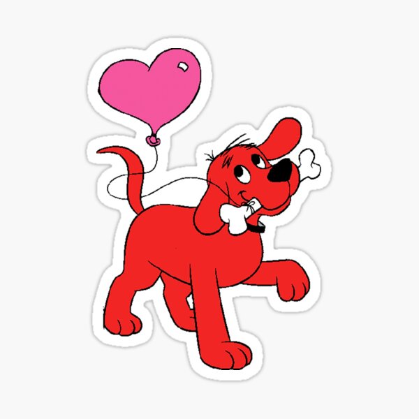 Clifford the big red dog Sticker