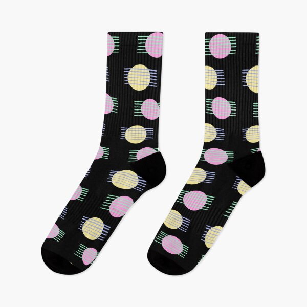 Item preview, Pastels & Shapes - black background  designed and sold by AndartaDesigns.