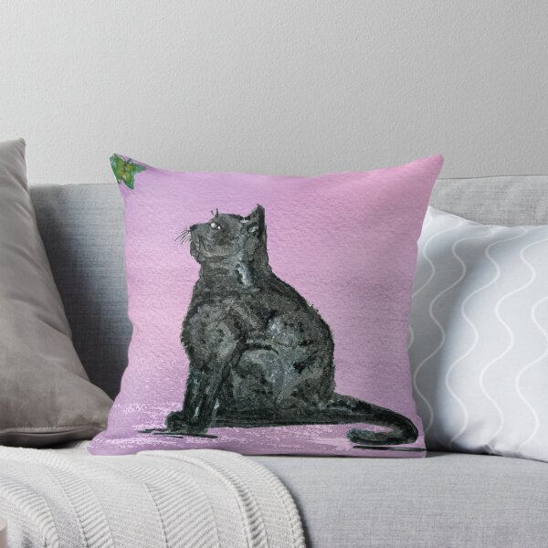 Item preview, Cat & butterfly watercolour designed and sold by MichelleRees.
