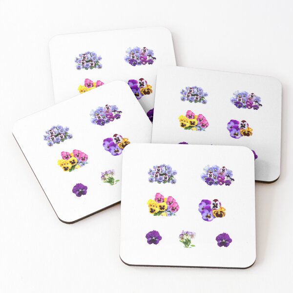 Item preview, Colorful Pansies Garden Collage, Spring, Fall Pansy Flower designed and sold by silviaol.