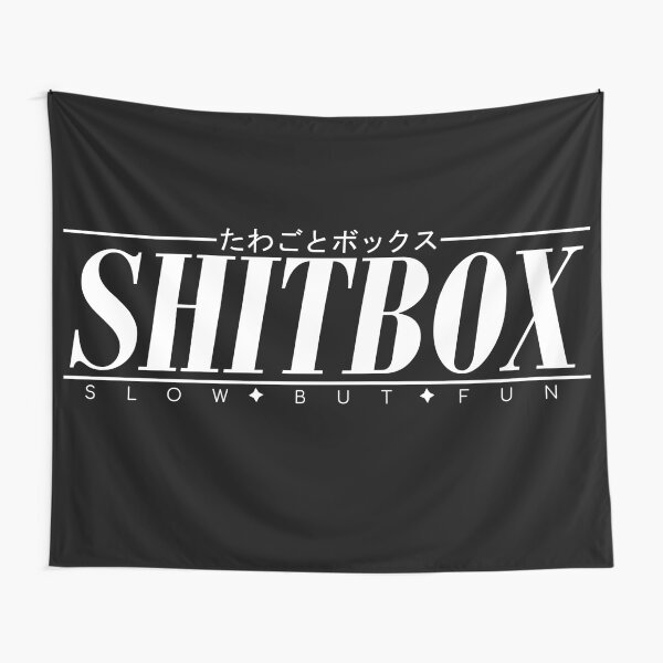 Shitbox - Slow but fun jdm sticker Tapestry for Sale by Abrahamjp