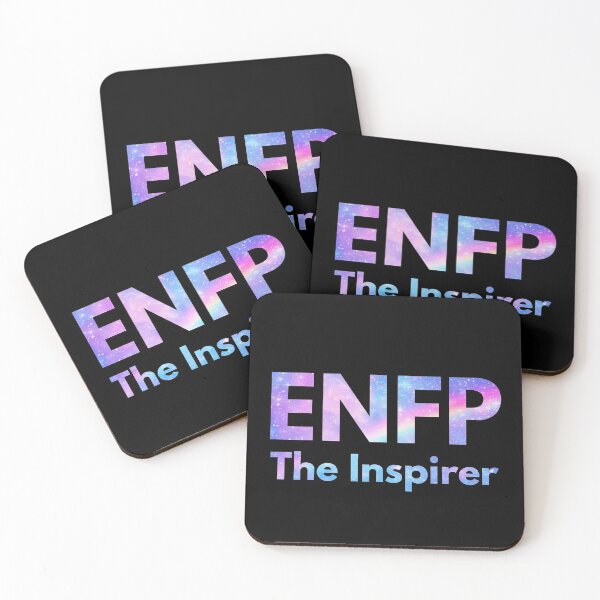 Item preview, ENFP The Inspirer Galaxy Rainbow Pastel Black (MBTI Merch) designed and sold by lamweixing.