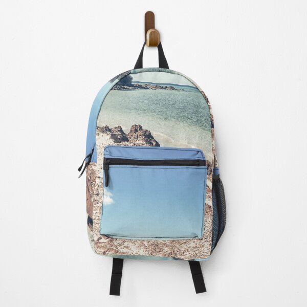 Item preview, Peaceful rocky beach landscape in Pambula, Australia designed and sold by InkyBlooms.