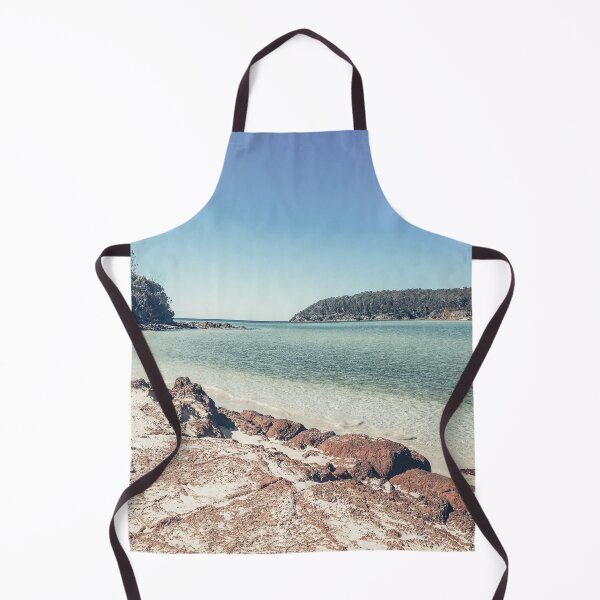 Item preview, Peaceful rocky beach landscape in Pambula, Australia designed and sold by InkyBlooms.