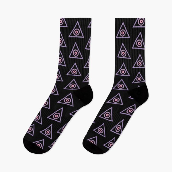 Item preview, Copy of Eye Triangle pastel purple - black pattern designed and sold by Citizen of  Trash.