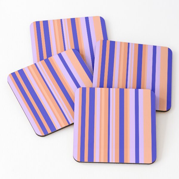 Item preview, Blue Orange and Lilac Stripes designed and sold by fontspree.