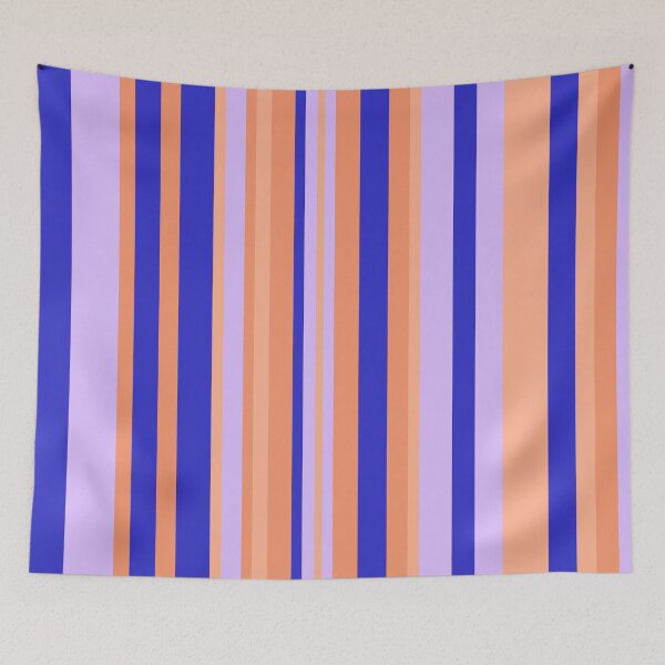 Item preview, Blue Orange and Lilac Stripes designed and sold by fontspree.