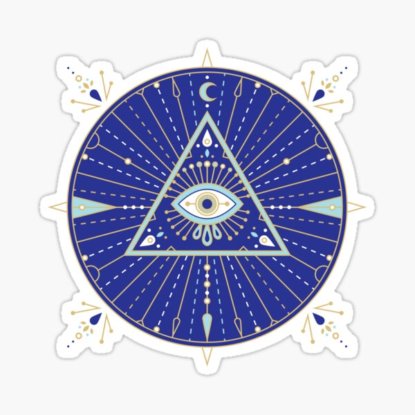 Mandala eye ornament abstract Sticker - TenStickers