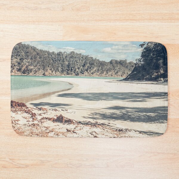 Item preview, Peaceful rocky beach landscape in Pambula, Australia II designed and sold by InkyBlooms.