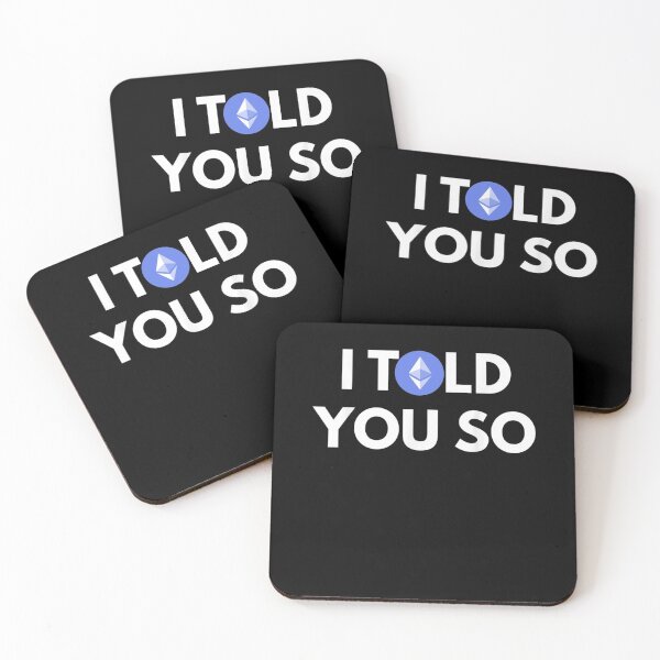 Item preview, Ethereum I Told You So | Hold Ethereum ETH designed and sold by Halla-Merch.