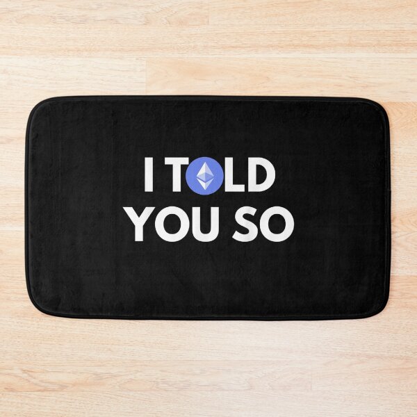 Item preview, Ethereum I Told You So | Hold Ethereum ETH designed and sold by Halla-Merch.