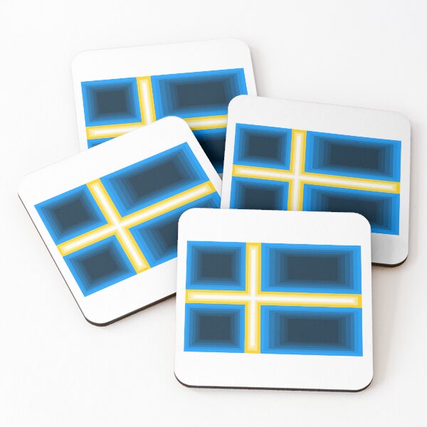 Item preview, Pixelated Swedish Flag Minecraft Style designed and sold by schawnlees.