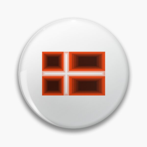 Item preview, Pixelated Danish Flag Minecraft Style designed and sold by schawnlees.