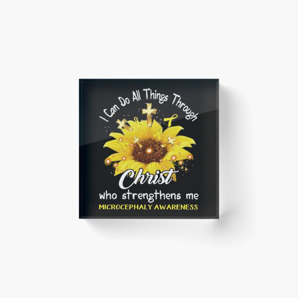 Item preview, I Can Do All Things Through Christ Who Strengthens Me Microcephaly Awareness designed and sold by rechardtee.