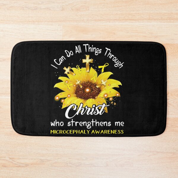 Item preview, I Can Do All Things Through Christ Who Strengthens Me Microcephaly Awareness designed and sold by rechardtee.