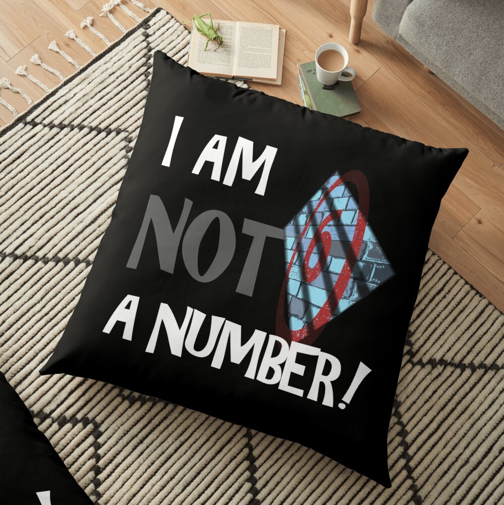 THE PRISONER I AM NOT A NUMBER Floor Pillow