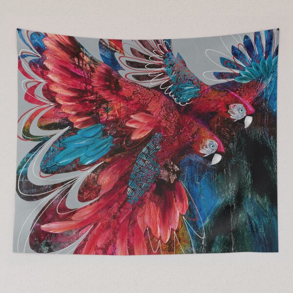 Item preview, Ruby Macaws designed and sold by De Gillett Cox.