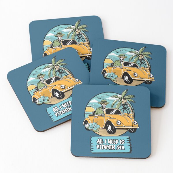 Item preview, All I Need Is Vitamin Sea Ocean Pirate Funny Quote Surf Sailing Pirate Summersticker designed and sold by KLINESTORE.