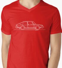 SAAB 900 - Single Line Men's V-Neck T-Shirt