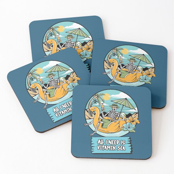 Item preview, All I Need Is Vitamin Sea Ocean Pirate Funny Quote Surf Sailing Pirate Summersticker designed and sold by KLINESTORE.