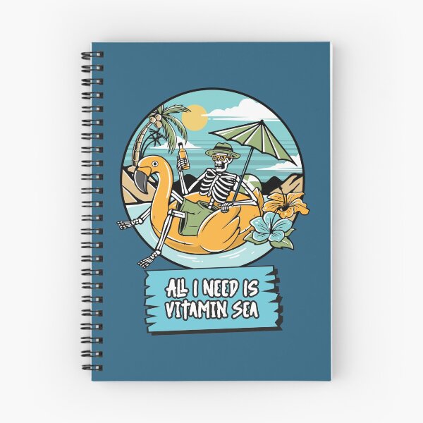 Item preview, All I Need Is Vitamin Sea Ocean Pirate Funny Quote Surf Sailing Pirate Summersticker designed and sold by KLINESTORE.