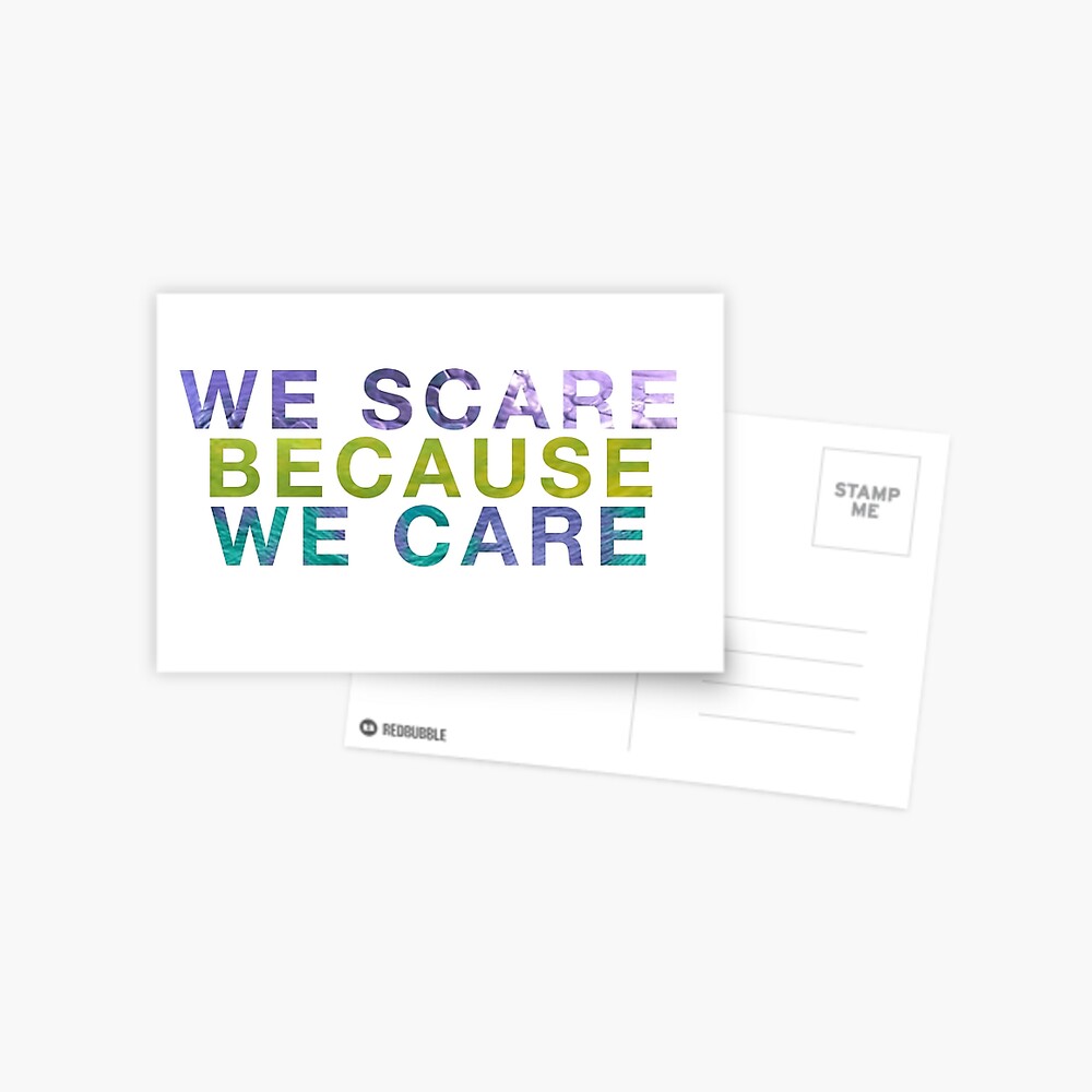 Monsters Inc We Scare We Care die cut vinyl decal · SadiesVinyl