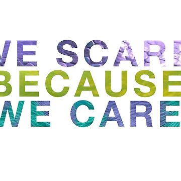 Monsters Inc We Scare We Care die cut vinyl decal · SadiesVinyl